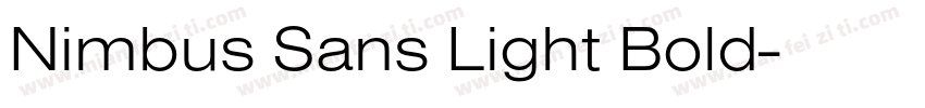 Nimbus Sans Light Bold字体转换